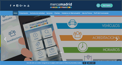 Desktop Screenshot of mercamadrid.es
